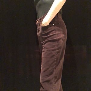 Ralph Lauren Maroon Corduroy Pant, Size 8